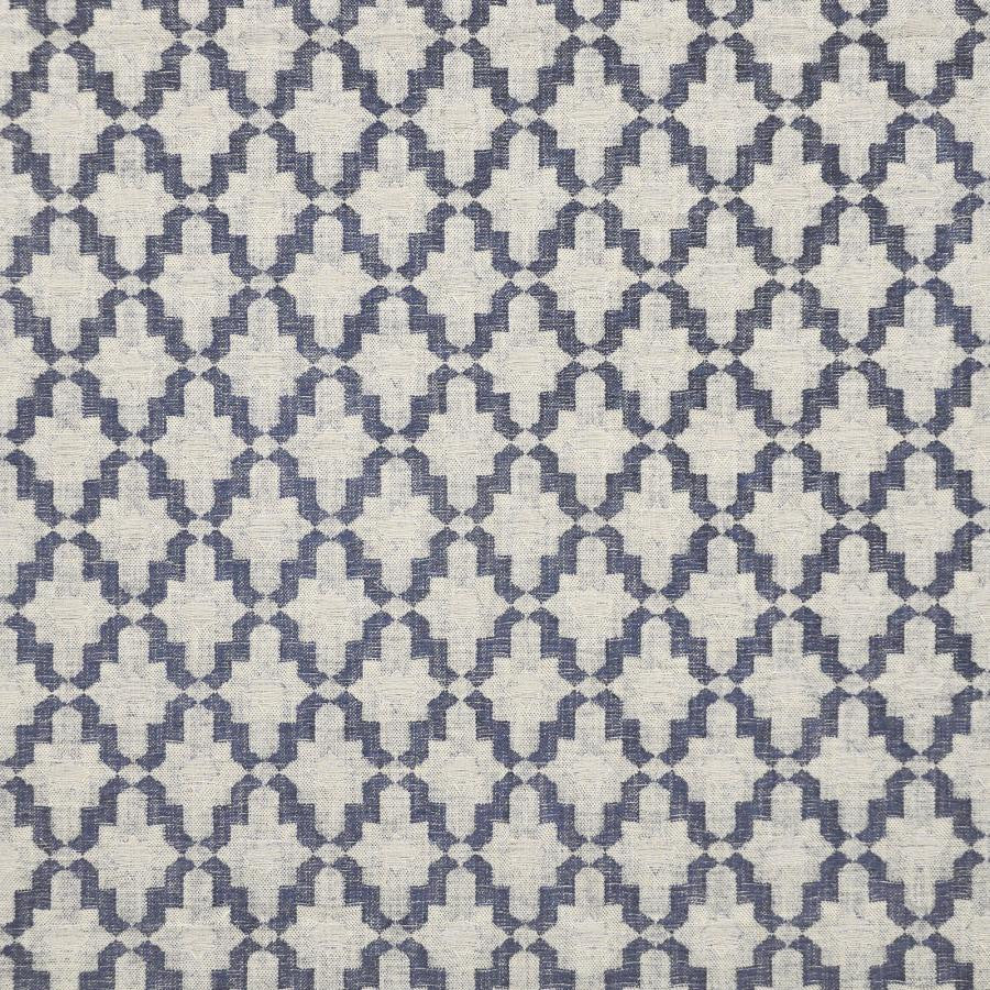 Caterfoil # 908 Turkish Tile by Maxwell Designer Fabric Performance Wovens-Vol.Iv North Sea 57% VISCOSE/31% COTTON 9% LINEN/3% POLYESTER TURKEY V-4.25"H-3.5" 54" - Swanky Fabrics -