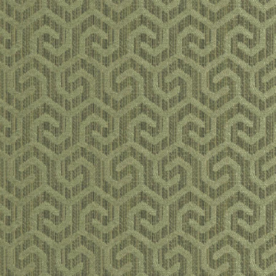 Camino # 211 Seagrass by Maxwell Fabric Colorguard-Mosaic 100% POLYESTER INDIA V-2.5" H-1.3" 54.7" - Fabric Carolina -