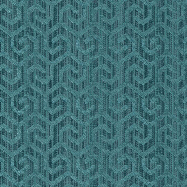 Camino # 227 Peacock by Maxwell Designer Fabric Colorguard-Mosaic 100% POLYESTER INDIA V-2.5" H-1.3" 54.7" - Swanky Fabrics -