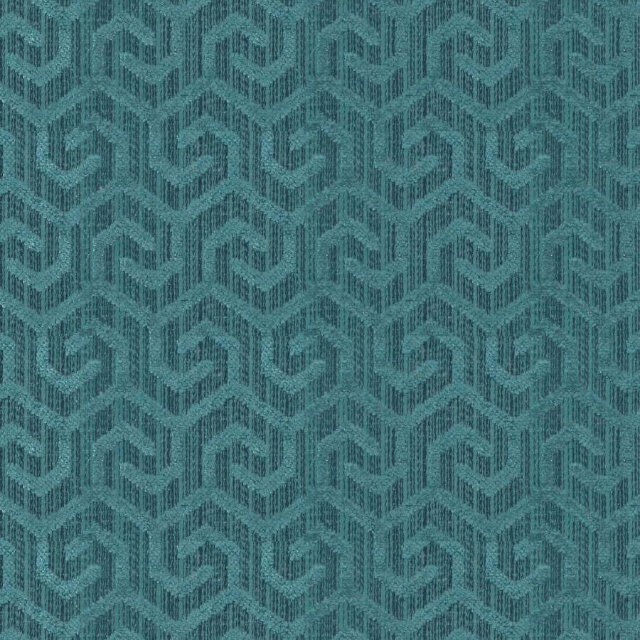 Camino # 227 Peacock by Maxwell Fabric Colorguard-Mosaic 100% POLYESTER INDIA V-2.5" H-1.3" 54.7" - Fabric Carolina -