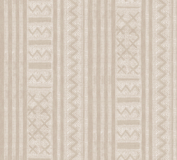 Beige Kotobi Wallpaper by Lemieux et Cie Christiane Lemieux Covers about 31 square feet 33.25-in by 11.2-ft long roll Unpasted 30 - Fabric Carolina -