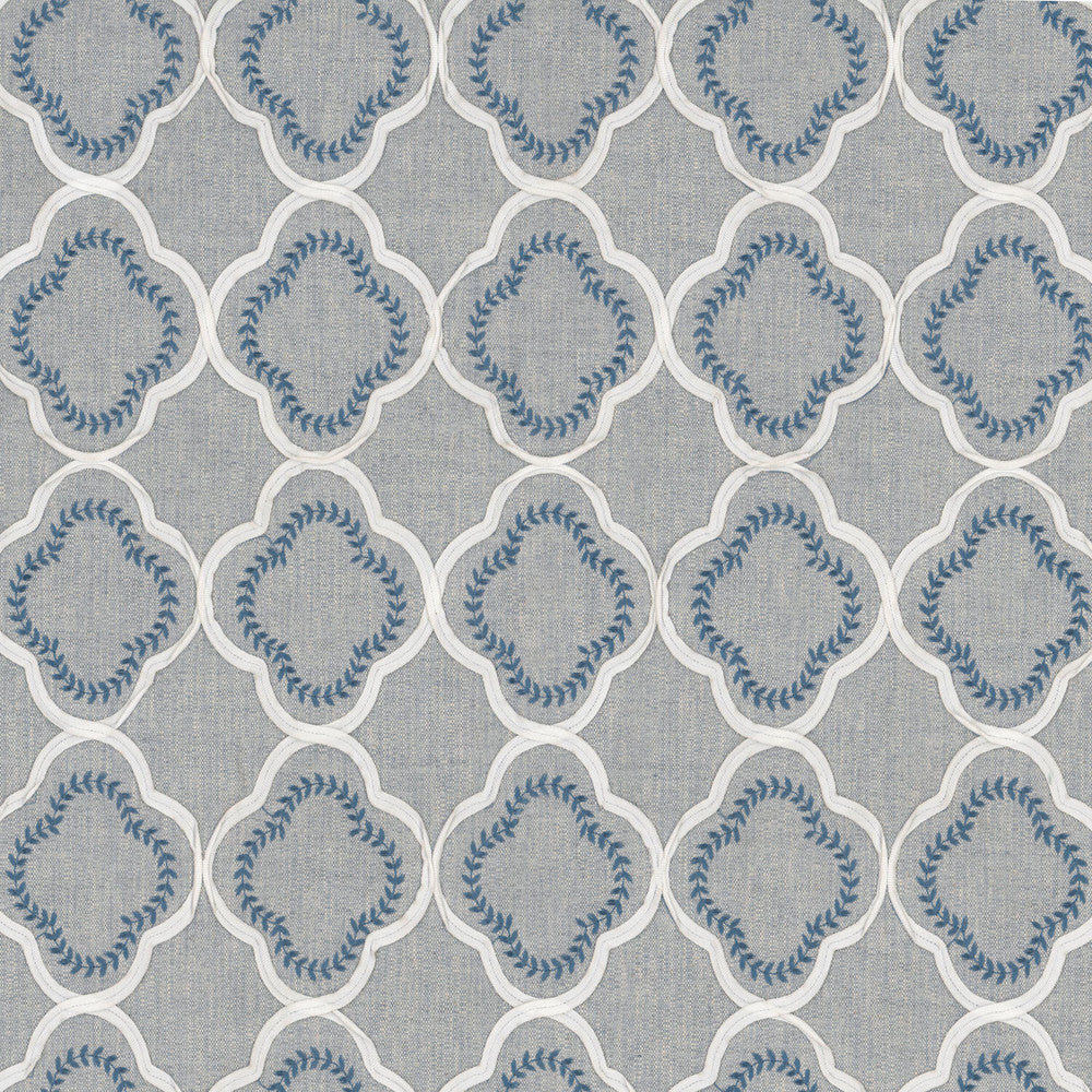 Chacha 1 Moonstone by Stout Fabric Stout Fabric Chacha 1 MoonstoneFabric Comfortable Living Moonstone/Sapphire 84%Pol 16%Cot %Pemb India </p><p>Repeat: H: 4.75, V: 9 52 in - Fabric Carolina -