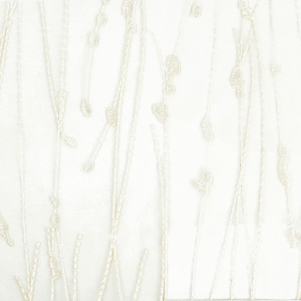 Chain 1 Bisque by Stout Fabric COLOR MY WINDOW FROST/ALABASTER 100%POL %PEMB INDIA Horizontal: 13.25 and Vertical: 12.75 52 in - Fabric Carolina -