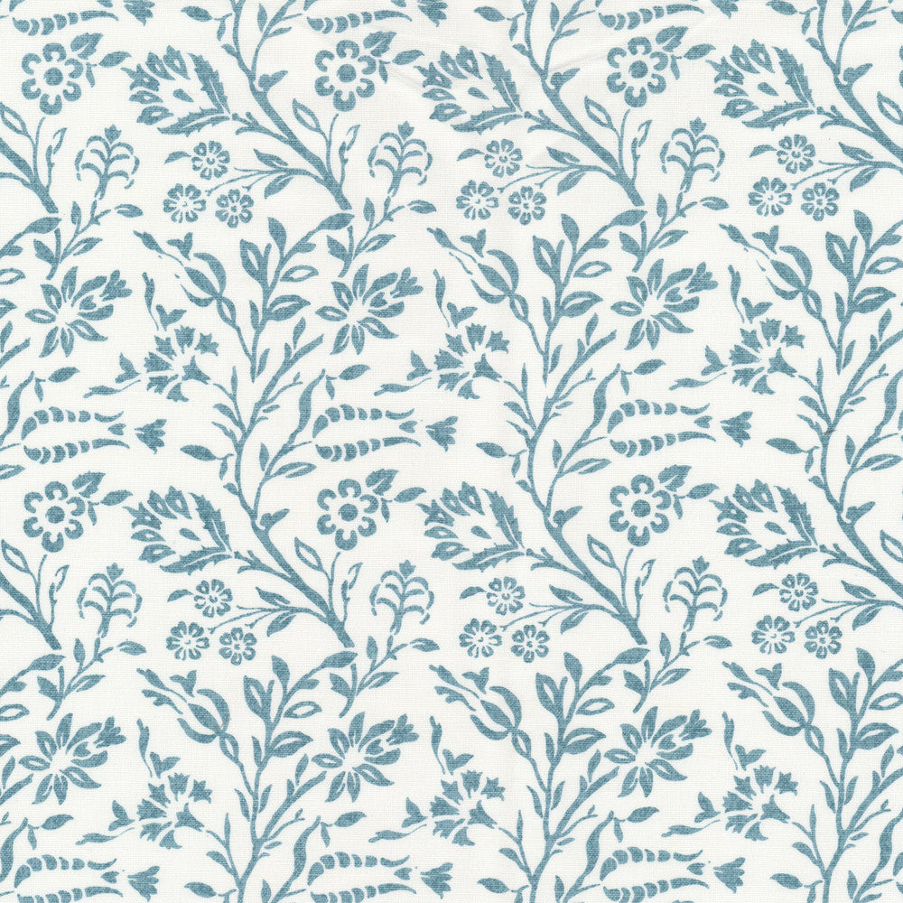 Cheboygan 1 Haze by Stout Designer Fabric RAINBOW LIBRARY HAZE/SKY 58%LIN 42%COT INDIA Horizontal: 5.125 and Vertical: 7.875 54 in - Swanky Fabrics -