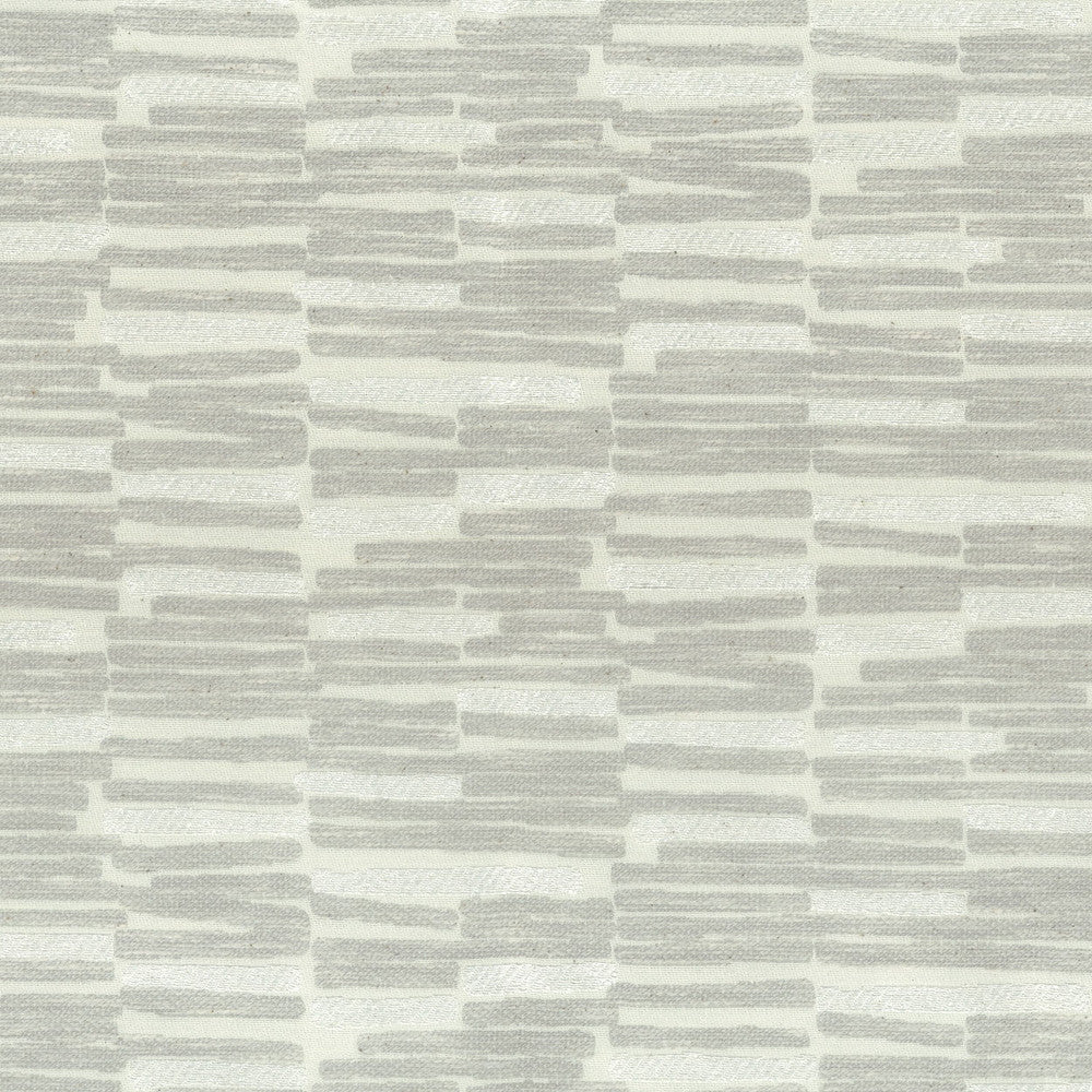 Cheers 1 Silver by Stout Fabric Stout Fabric Cheers 1 SilverFabric Rainbow Library Fog/Coal 70%Pol 30%Cot India </p><p>Repeat: H: 13.5, V: 0 54 in - Fabric Carolina -