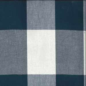 Chex Navy 406 by Norbar Fabric