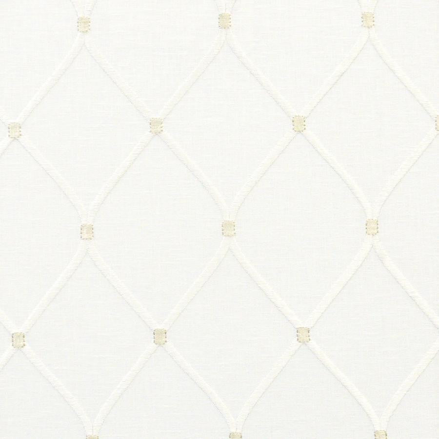 Cleat # 229 Ivory by Maxwell Designer Fabric Color Theory-Vol.Vi Alabaster 52% COTTON/25% RAYON/18% POLYESTER/5% LINEN INDIA V-6"H-3.75" 54"EMB.52" - Swanky Fabrics -