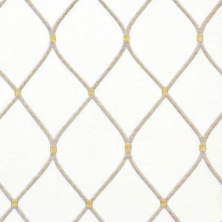 Cleat # 242 Platinum by Maxwell Fabric Color Theory-Vol.Vi Alabaster 52% COTTON/25% RAYON/18% POLYESTER/5% LINEN INDIA V-6"H-3.75" 54"EMB.52" - Fabric Carolina -
