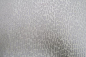 Chips White by Norbar Designer Fabric PARAMOUNT 100% POLYESTER 8"V 4 3/4"H 110 - Swanky Fabrics -