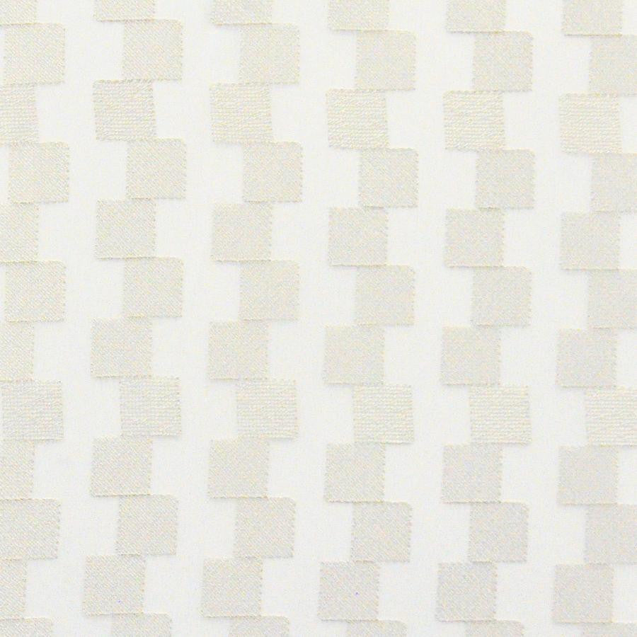 Crete # 522 Alloy by Maxwell Designer Fabric Sheer Paths 100% POLYESTER TURKEY V-2" H-2" 118" EMB. WIDTH 110" - Swanky Fabrics -