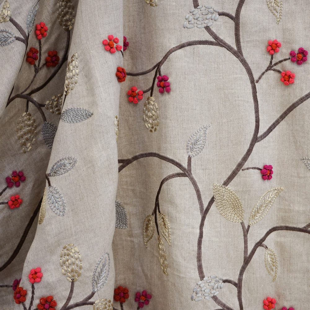 Chleo 45Sj101 by JF Fabric JF Studio 70% Linen, 20% Viscose, 10% Wool India Horizontal: 25 and Vertical: 16 54 - Fabric Carolina -