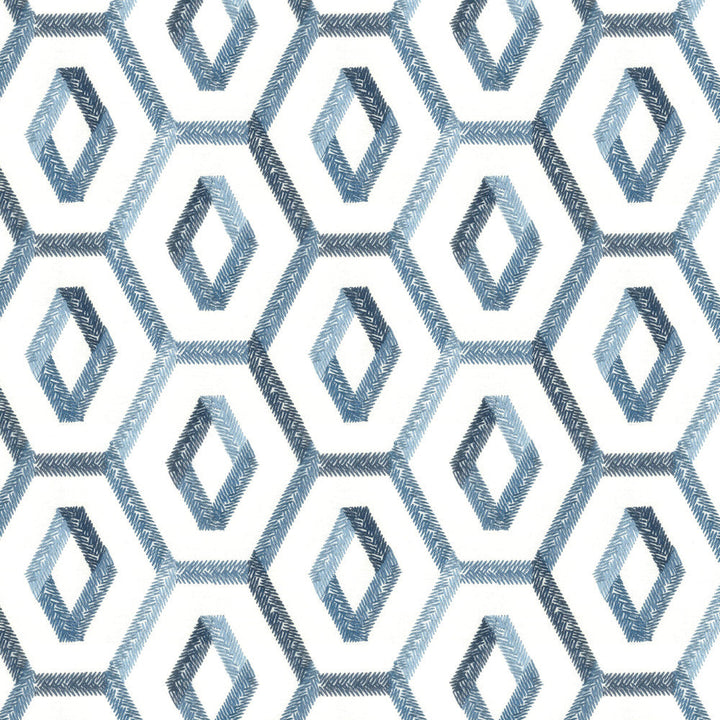 Chuckle 2 Denim by Stout Designer Fabric RAINBOW LIBRARY HORIZON/LAKE 100%COT %BEMB INDIA CATB 117-2013 WYZENBEEK 5 000 DOUBLE RUB WEAR TEST Horizontal: 6.25 and Vertical: 5 52 in - Swanky Fabrics -