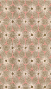 Everlasting Coral & Gold Wallpaper by Candice Olson