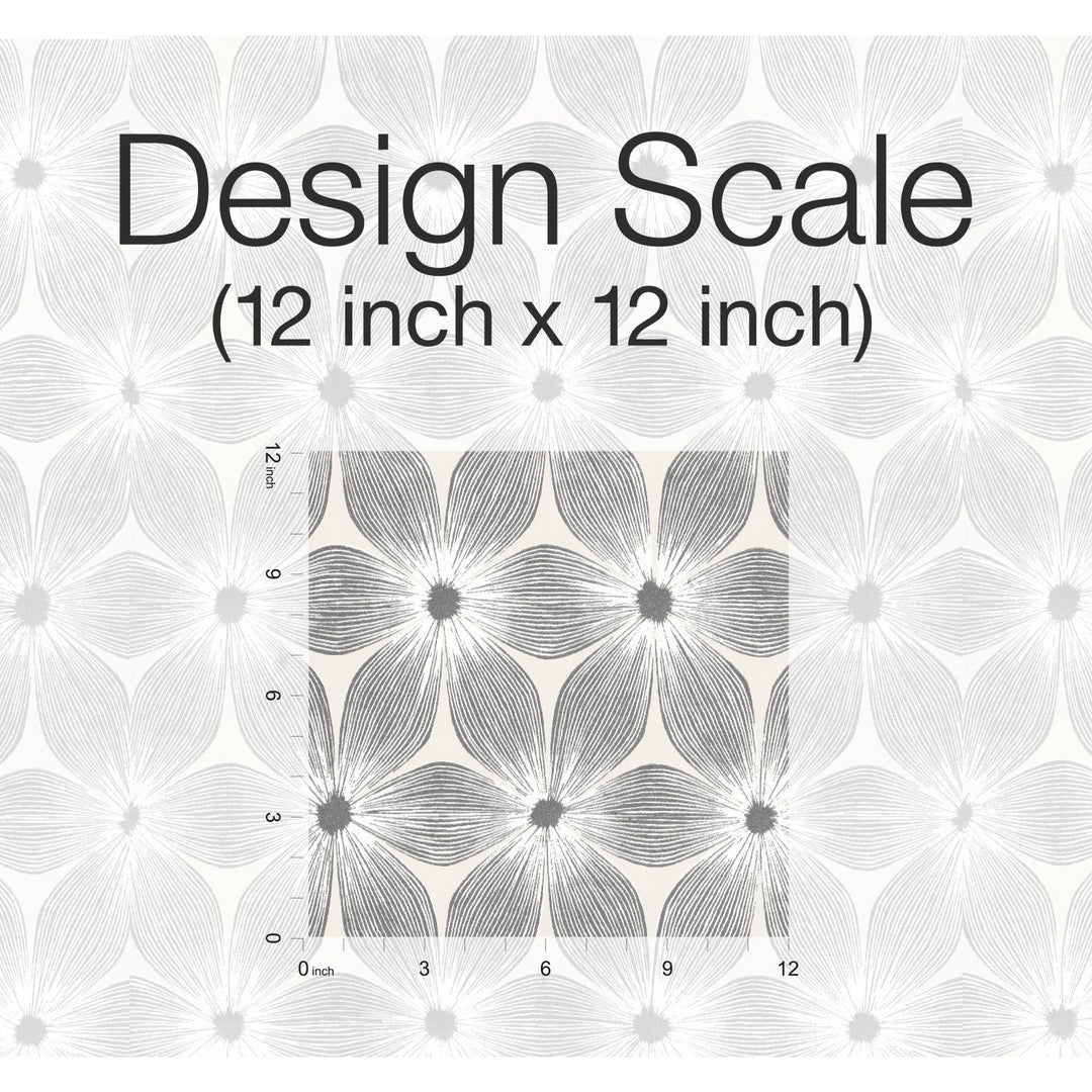 Everlasting White & Silver Wallpaper by Candice Olson Designer