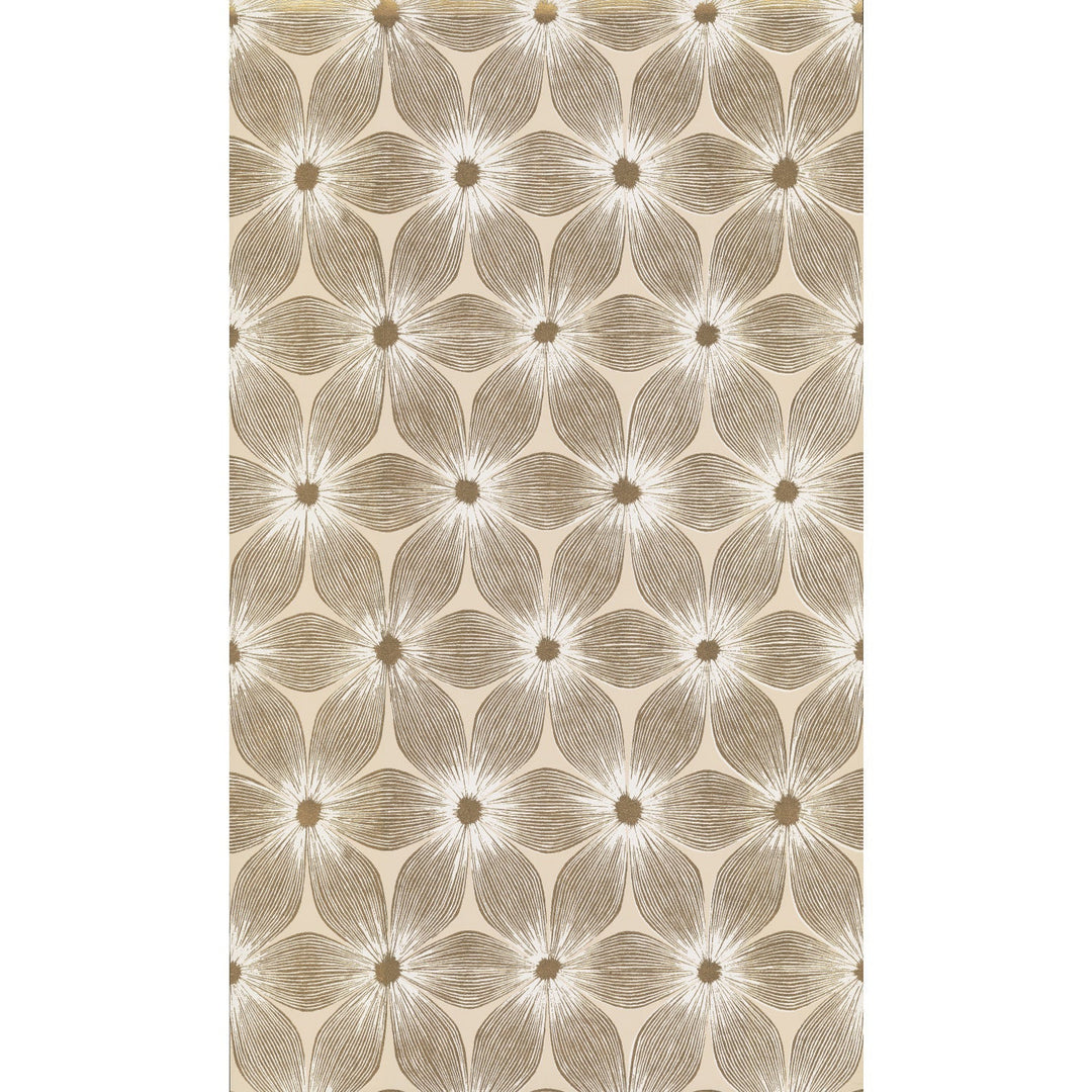 Everlasting Beige & Gold Wallpaper by Candice Olson Designer