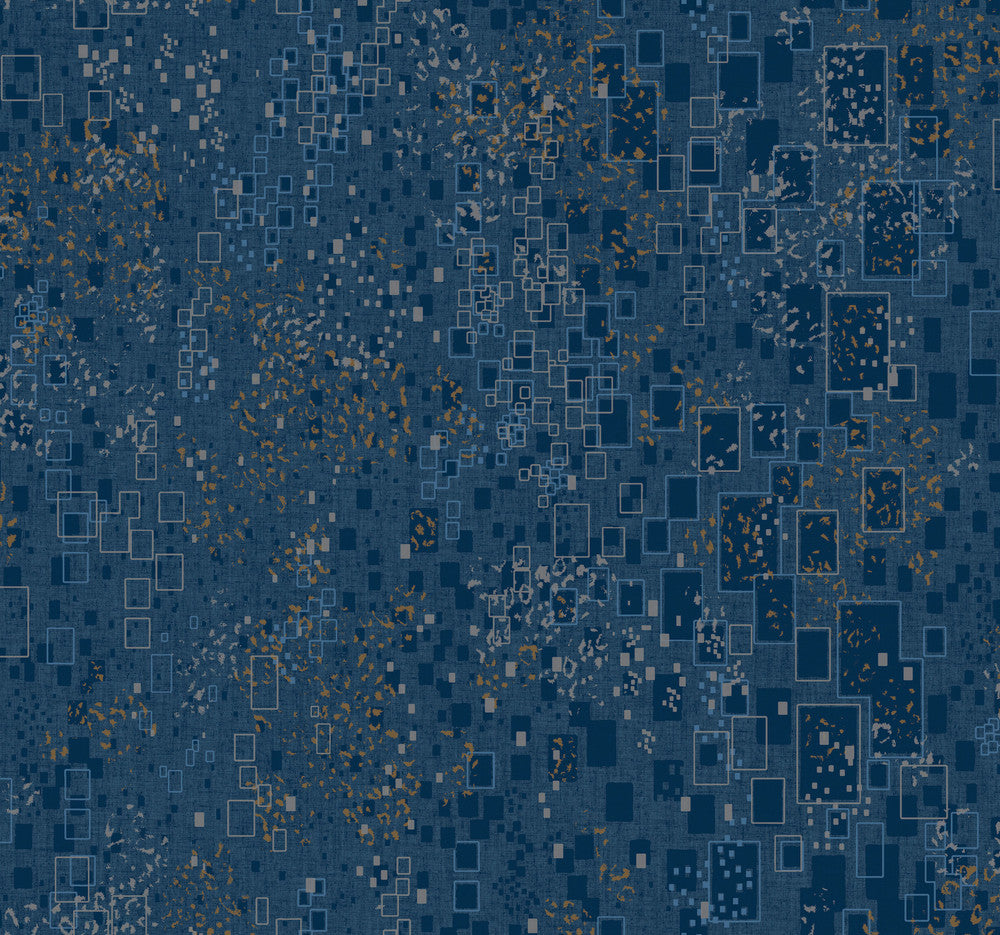 Gilded Confetti Navy Wallpaper by Candice Olson Candice Olson Modern Artisan II Covers about 60.8 square feet 27-in by 27-ft long roll Unpasted 25.25 - Fabric Carolina -