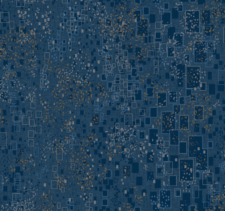 Gilded Confetti Navy Wallpaper by Candice Olson Candice Olson Modern Artisan II Covers about 60.8 square feet 27-in by 27-ft long roll Unpasted 25.25 - Fabric Carolina -
