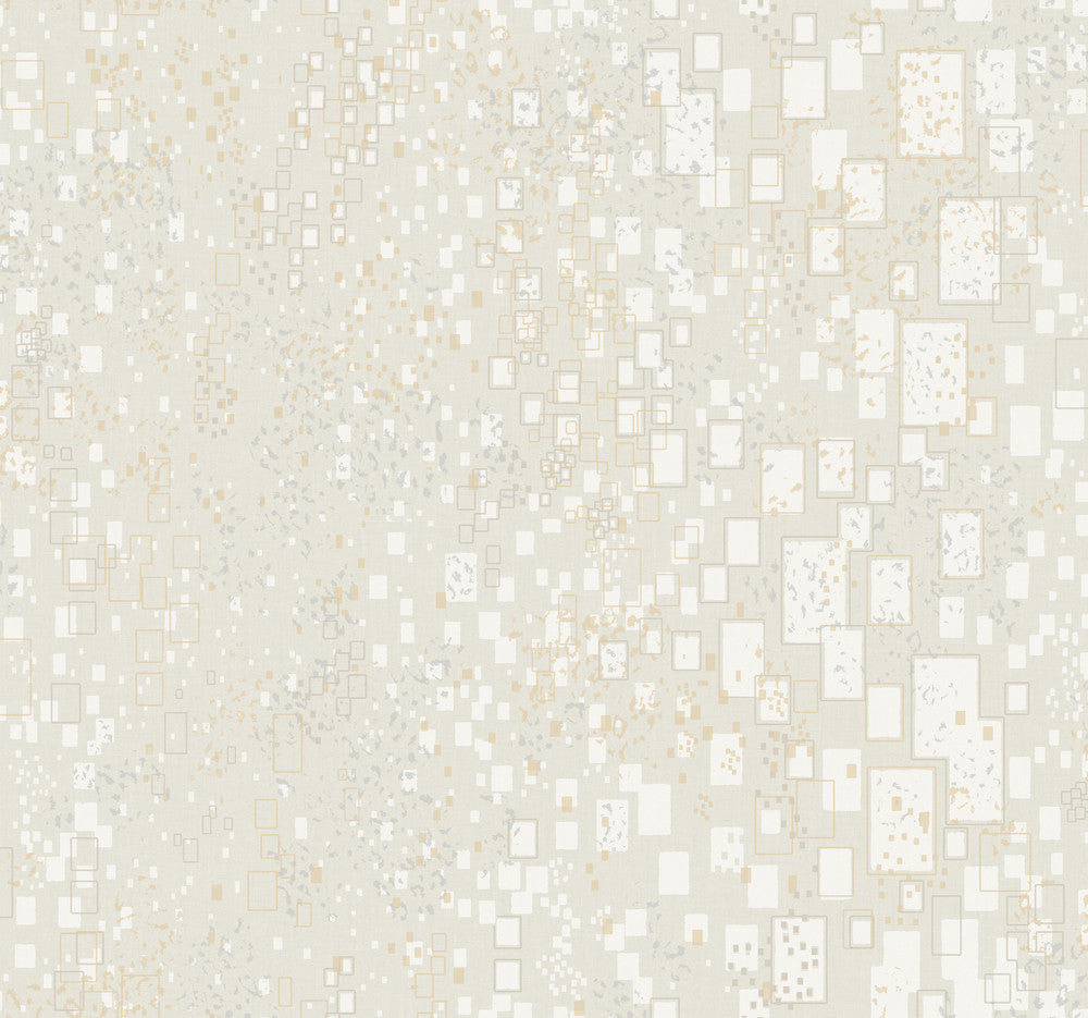 Gilded Confetti Cream Wallpaper by Candice Olson Candice Olson Modern Artisan II Covers about 60.8 square feet 27-in by 27-ft long roll Unpasted 25.25 - Fabric Carolina -