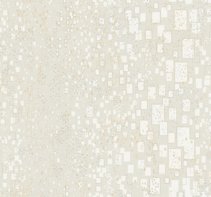 Gilded Confetti Cream Wallpaper by Candice Olson Candice Olson Modern Artisan II Covers about 60.8 square feet 27-in by 27-ft long roll Unpasted 25.25 - Fabric Carolina -