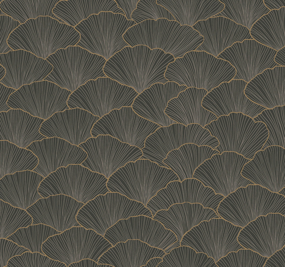 Luminous Gingko Grey Wallpaper by Candice Olson Candice Olson Modern Artisan II Covers about 60.8 square feet 27-in by 27-ft long roll Unpasted 25.25 - Fabric Carolina -