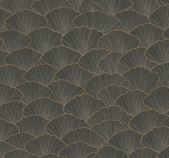 Luminous Gingko Grey Wallpaper by Candice Olson Candice Olson Modern Artisan II Covers about 60.8 square feet 27-in by 27-ft long roll Unpasted 25.25 - Fabric Carolina -