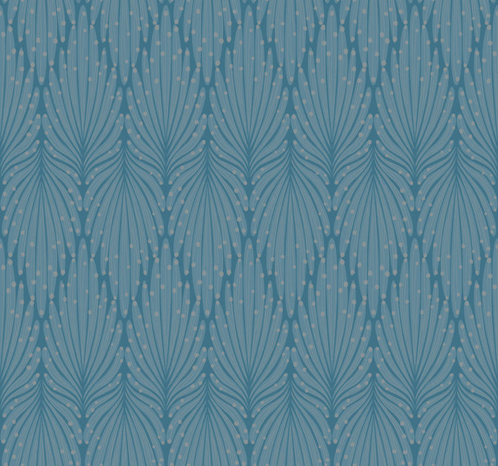 Café Society Blue Wallpaper by Candice Olson Candice Olson Modern Artisan II Covers about 60.8 square feet 27-in by 27-ft long roll Unpasted 12.63 - Fabric Carolina -