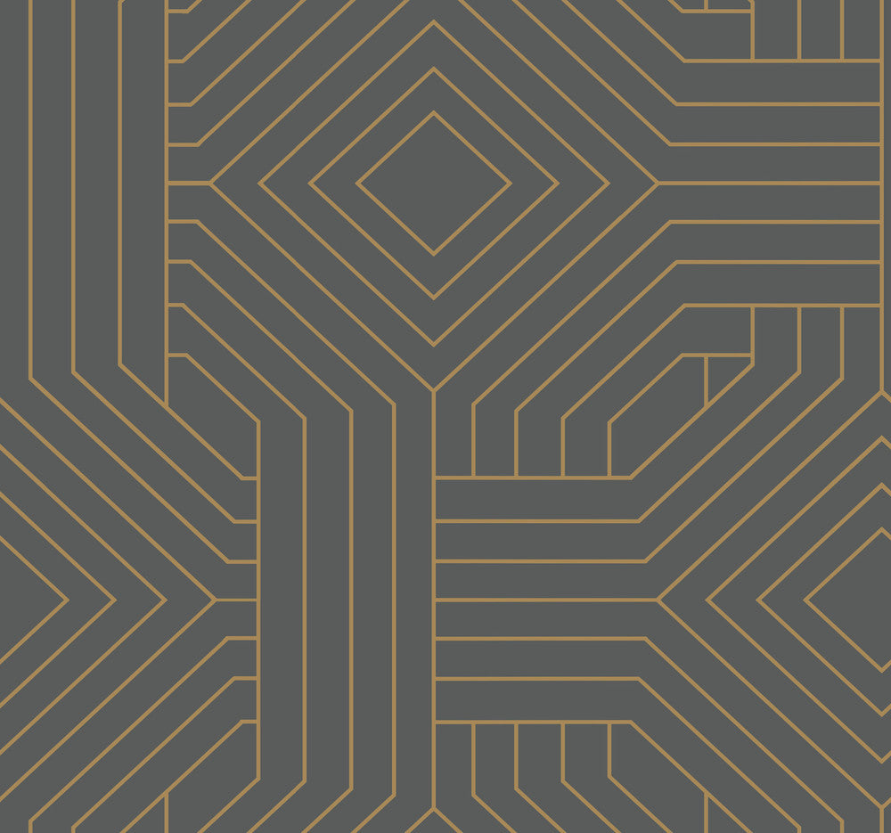 Diverging Diamonds Dark Grey Wallpaper by Candice Olson Candice Olson Modern Artisan II Covers about 60.8 square feet 27-in by 27-ft long roll Unpasted 25.25 - Fabric Carolina -