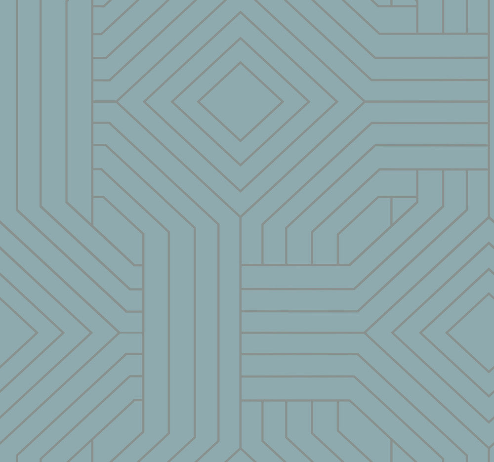 Diverging Diamonds Blue Wallpaper by Candice Olson Candice Olson Modern Artisan II Covers about 60.8 square feet 27-in by 27-ft long roll Unpasted 25.25 - Fabric Carolina -