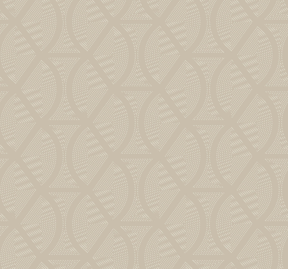 Opposites Attract Cream Wallpaper by Candice Olson Candice Olson Modern Artisan II Covers about 60.8 square feet 27-in by 27-ft long roll Unpasted 25.25 - Fabric Carolina -