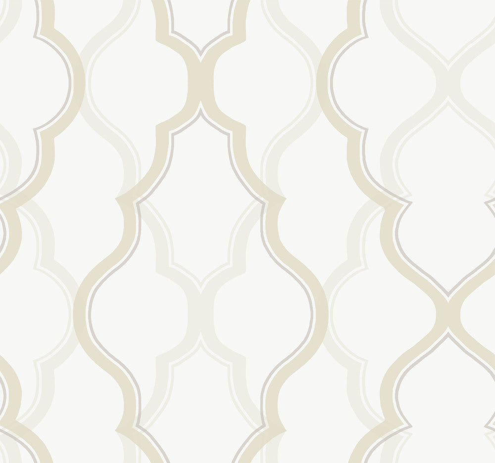 Double Damask Cream Wallpaper by Candice Olson Candice Olson Modern Artisan II Covers about 60.8 square feet 27-in by 27-ft long roll Unpasted 25.25 - Fabric Carolina -