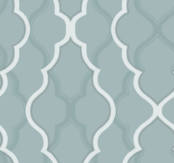 Double Damask Teal Wallpaper by Candice Olson Candice Olson Modern Artisan II Covers about 60.8 square feet 27-in by 27-ft long roll Unpasted 25.25 - Fabric Carolina -