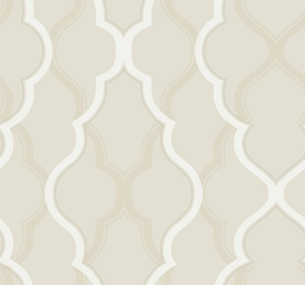 Double Damask Beige Wallpaper by Candice Olson Candice Olson Modern Artisan II Covers about 60.8 square feet 27-in by 27-ft long roll Unpasted 25.25 - Fabric Carolina -
