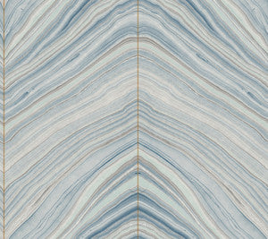 Onyx Strata Blue Wallpaper by Candice Olson