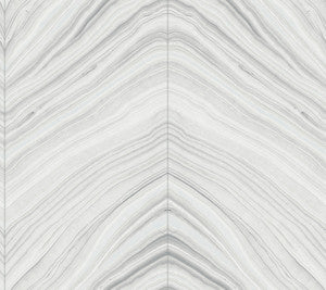 Onyx Strata Grey Wallpaper by Candice Olson