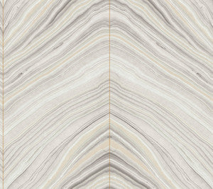 Onyx Strata Beige Wallpaper by Candice Olson