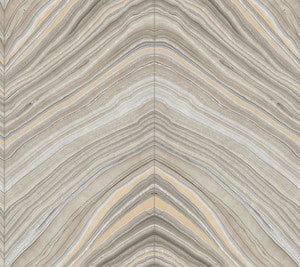 Onyx Strata Taupe Wallpaper by Candice Olson