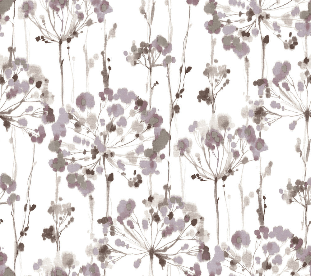 Flourish Purple Wallpaper by Candice Olson Candice Olson Modern Artisan II Covers about 60.8 square feet 27-in by 27-ft long roll Unpasted 24 - Fabric Carolina -