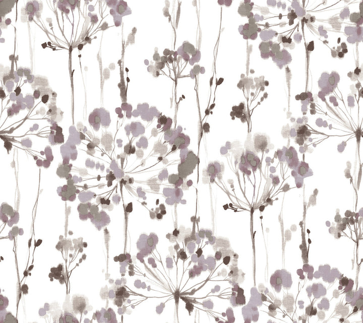 Flourish Purple Wallpaper by Candice Olson Candice Olson Modern Artisan II Covers about 60.8 square feet 27-in by 27-ft long roll Unpasted 24 - Fabric Carolina -