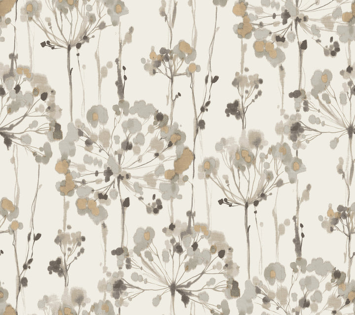 Flourish Beige Wallpaper by Candice Olson Candice Olson Modern Artisan II Covers about 60.8 square feet 27-in by 27-ft long roll Unpasted 24 - Fabric Carolina -
