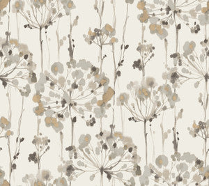 Flourish Beige Wallpaper by Candice Olson