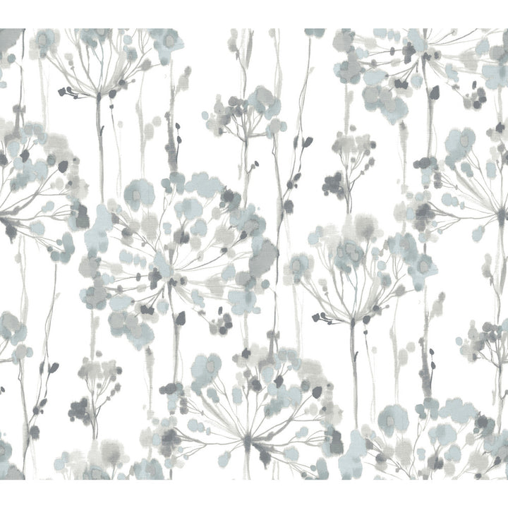 Flourish Blue & Grey Wallpaper by Candice Olson Candice Olson Modern Artisan II Covers about 60.8 square feet 27-in by 27-ft long roll Unpasted 24 - Fabric Carolina -