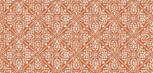 Cicero Orange 25 by Norbar Designer Fabric SUNTASTIC 100% POLYACRYLIC GERMANY 6 7/8"V - 6 1/2"H 54 - Swanky Fabrics -