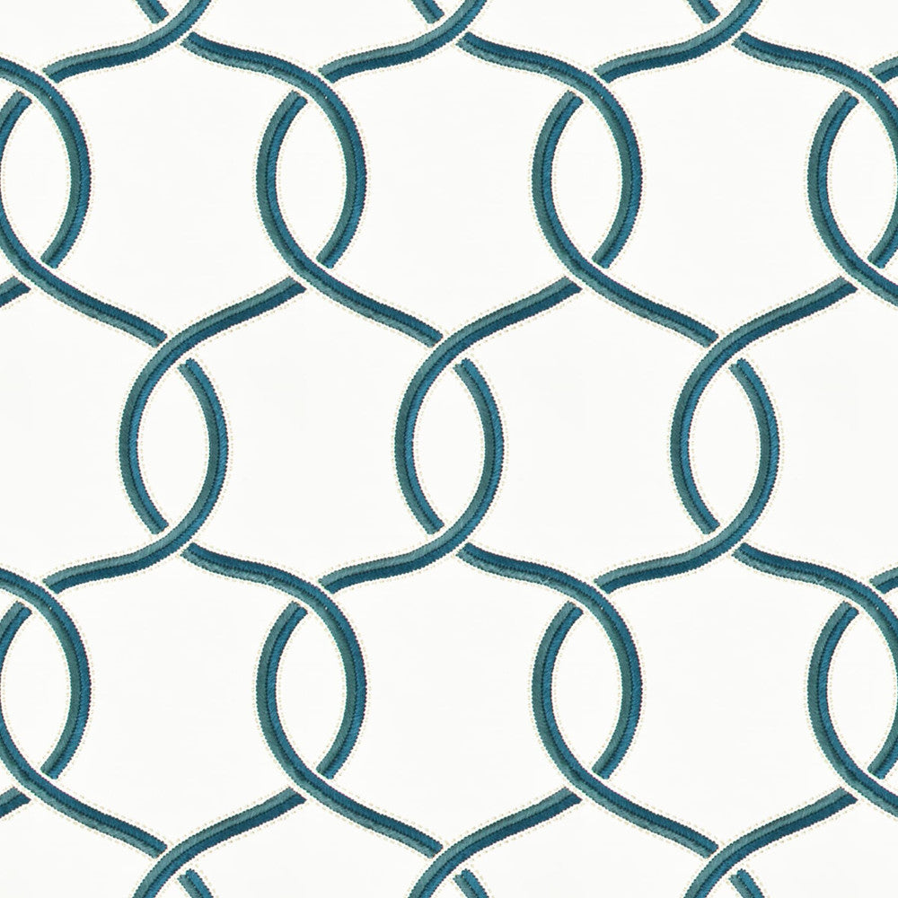 Circumstance 2 Lake by Stout Fabric COMFORTABLE LIVING BLUEBIRD/INDIGO 100%COT %VEMB INDIA Horizontal: 8.5 and Vertical: 15.75 52 in - Fabric Carolina -