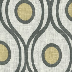 City Sterling Cc6 by Norbar Fabric Color/BLACK-GRAY 100% LINEN USA 8"V 5 1/2"H 54 - Fabric Carolina -