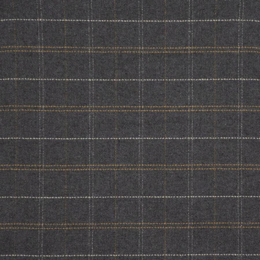 Clifford # 416 Smoke by Maxwell Designer Fabric Menswear Ii-Plaids & Checks 40% WOOL
35% POLYESTER
15% NYLON
10% ACRYLIC INDIA V-3.4" H-3.4" 55" - Swanky Fabrics -