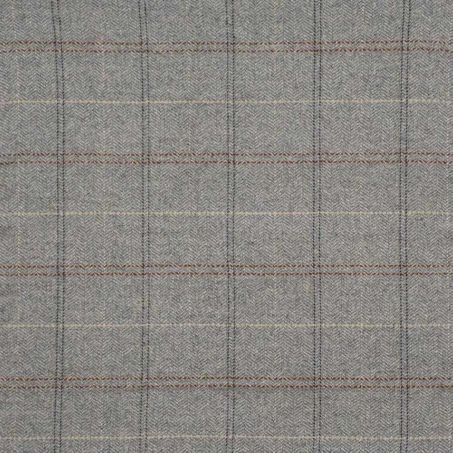 Clifford # 428 Grey by Maxwell Designer Fabric Menswear Ii-Plaids & Checks 40% WOOL
35% POLYESTER
15% NYLON
10% ACRYLIC INDIA V-3.4" H-3.4" 55" - Swanky Fabrics -