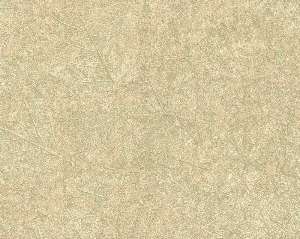 Tossed Leaves Beige Wallpaper by 750 Home Color Library II Covers about 57.8 square feet 21-in by 33-ft long roll Unpasted 21 - Fabric Carolina -