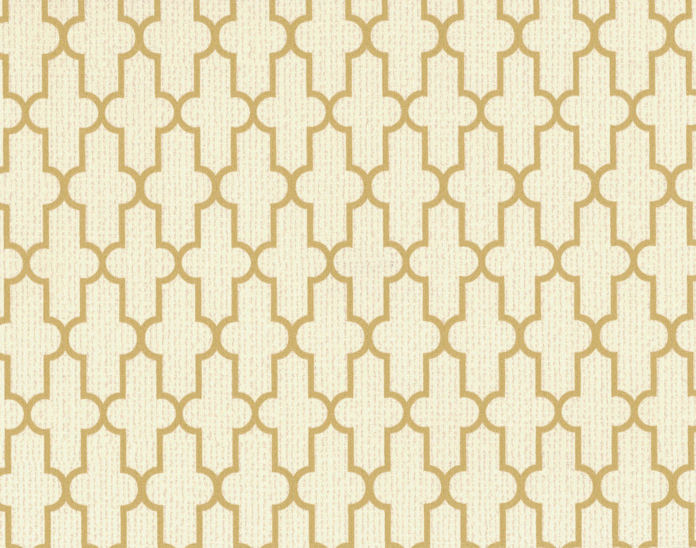 Frame Geometric Cream Wallpaper by 750 Home Color Library II Covers about 57.8 square feet 21-in by 33-ft long roll Unpasted 2.1 - Fabric Carolina -