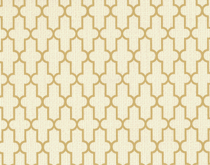 Frame Geometric Cream Wallpaper by 750 Home Color Library II Covers about 57.8 square feet 21-in by 33-ft long roll Unpasted 2.1 - Fabric Carolina -