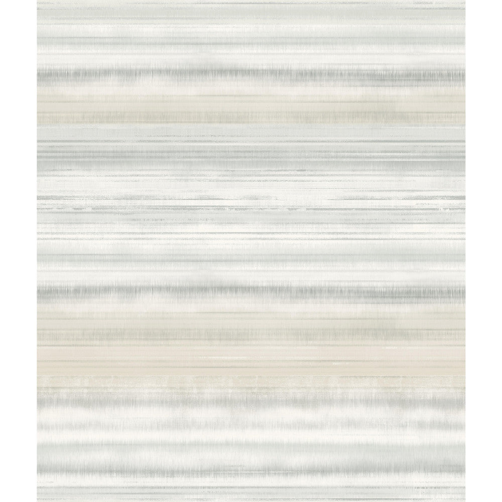 Fleeting Horizon Stripe Tan Wallpaper by York Wallcoverings Impressionist Covers about 56.4 square feet 20.5-in by 33-ft long roll Unpasted 24 - Fabric Carolina -